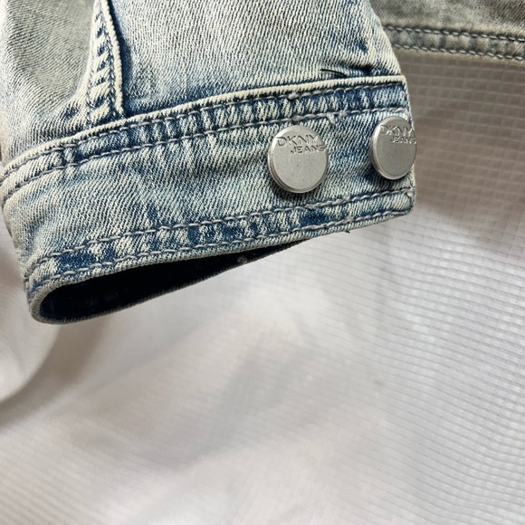 DKNY Jeans Women’s Denim Jacket Sz L - Picture 6 of 11